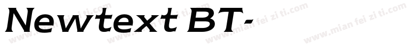 Newtext BT字体转换